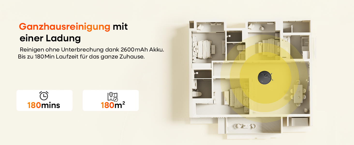 Робот-пилосос з функцією миття 7000Pa, з базою самостійної очистки 3.5L, час роботи 180 хв, LiDAR навігація, для прибирання шерсті тварин, килимів та твердих підлог, керування через додаток, чорний