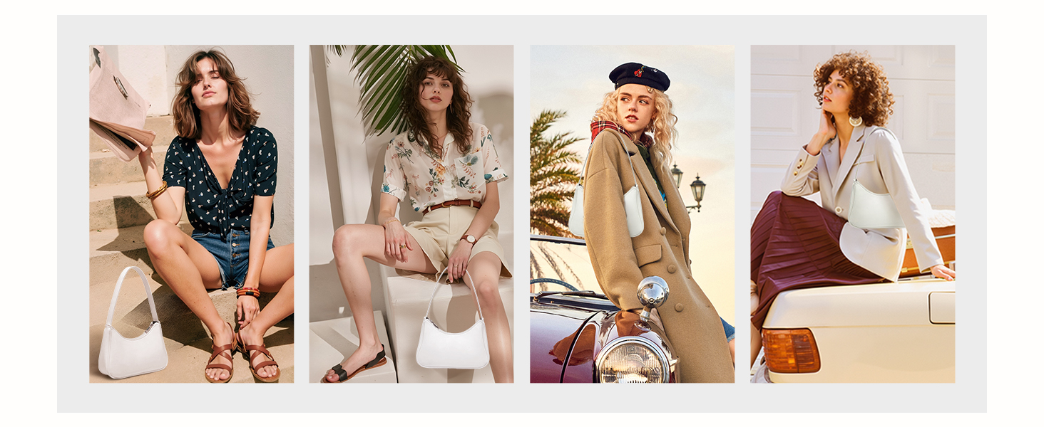 Сумка жіноча LOVEVOOK міні клатч через плече, біла екошкіра - для побачень, вечірок, покупок