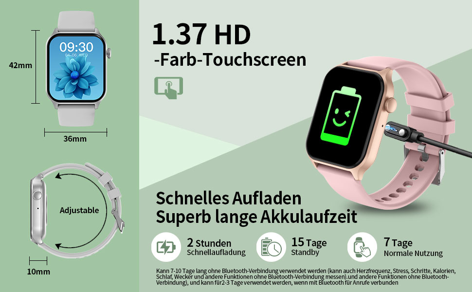 Дитячий розумний годинник Kinderuhr: фітнес-трекер з пульсометром, лічильником кроків, будильником, IP68, водонепроникний, для хлопчиків та дівчаток, рожевий