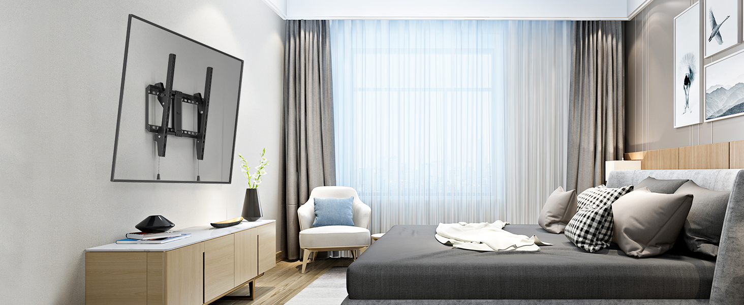 Настінний кріплення для телевізора BONTEC, нахилений, 37-82 дюйми, LED/LCD/OLED/Plasma, VESA 600x400, 60 кг