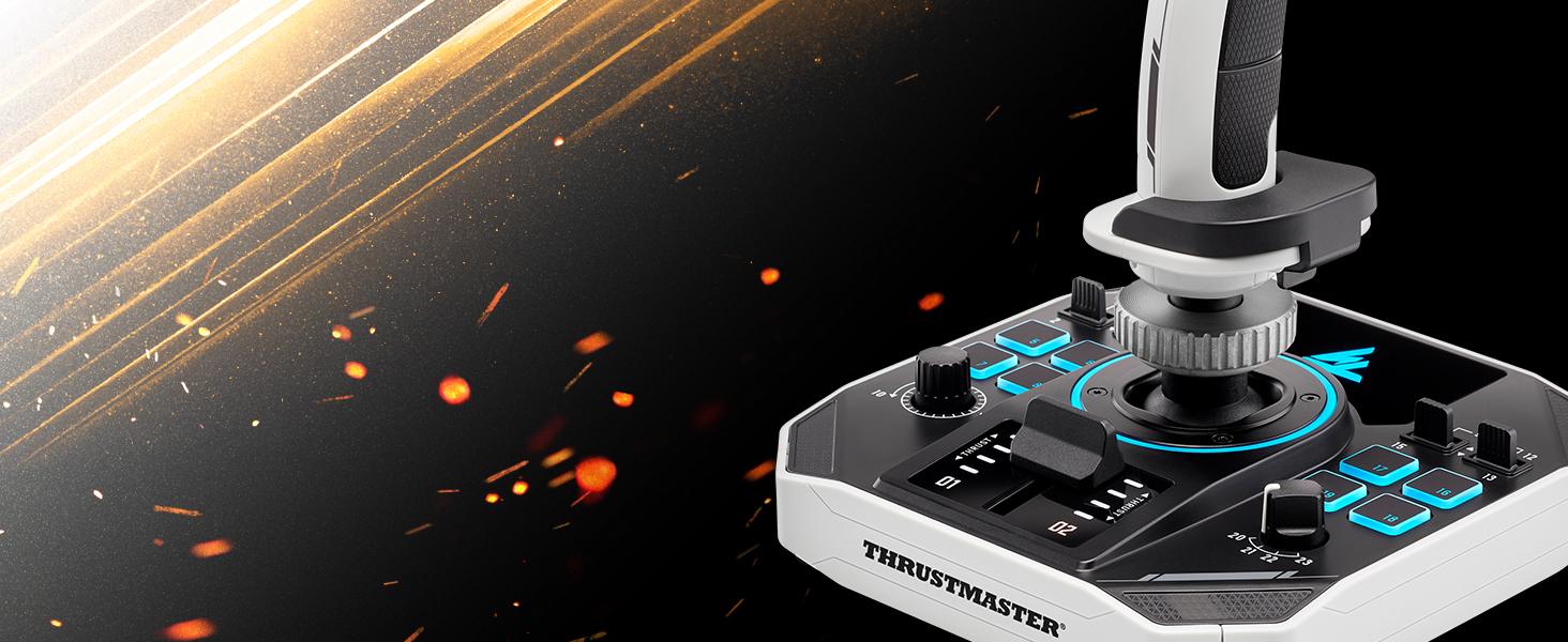 Thrustmaster Sol-R 1 Flightstick: Професійний геймпад для космічних симуляторів PC – H.E.A.R.T. магнітні сенсори, 16-bit, ергономічний дизайн, ідеально для Star Citizen & Elite Dangerous