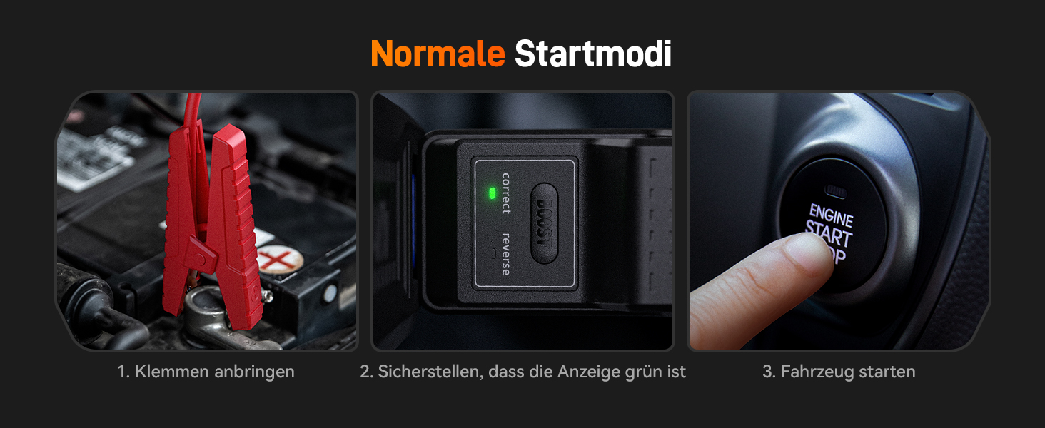 WOLFBOX 4000A: Портативний пусковий пристрій з компресором 160PSI, 12V, 65W, 88.8Wh для бензинових/дизельних двигунів, LED-ліхтар, кабелі для підключення