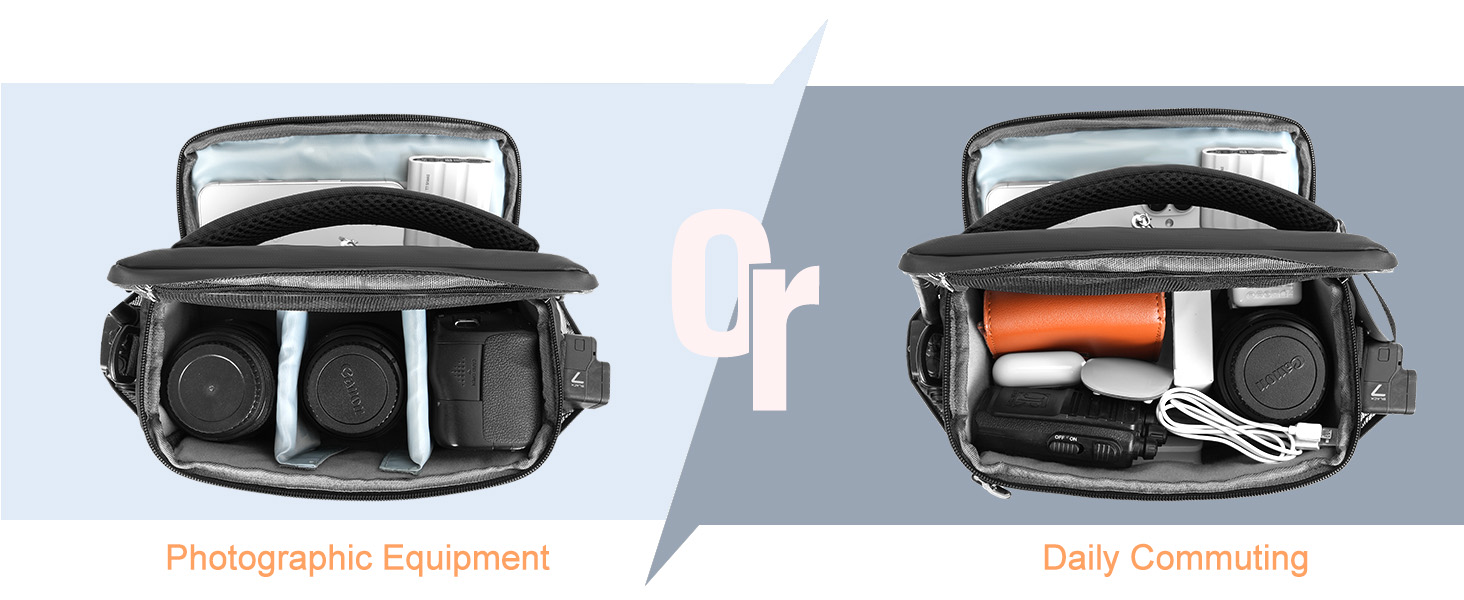 MOSISO Сумка для камери фотографа, водонепроникна сумка через плече для DSLR/SLR/беззеркальних камер Canon/Nikon/Sony, чорна