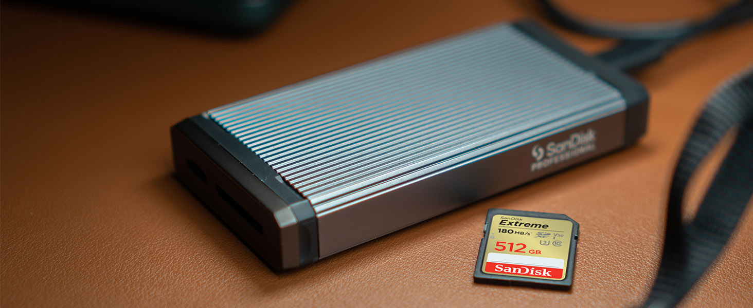 Карта пам'яті SanDisk Extreme SDXC UHS-I 512 GB (V30, U3, 180 МБ/с, 4K UHD, водонепроникна та ударостійка)