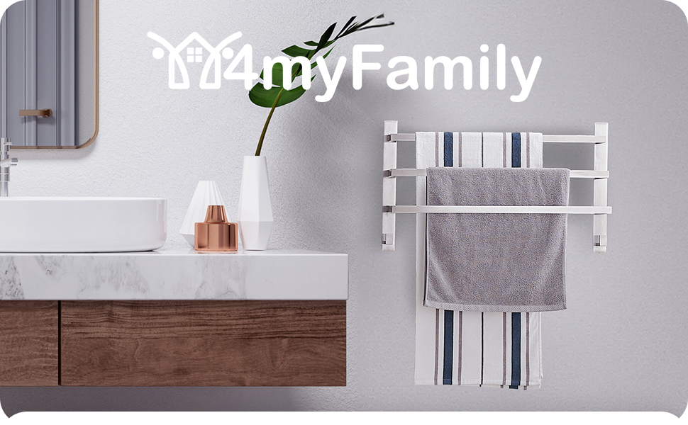 Тримач для рушників без свердління для ванної кімнати | Без бактерій | Прихований кріплення | Тримач для рушників з гачками - нержавіюча сталь SUS 304, антикорозійна, полірована