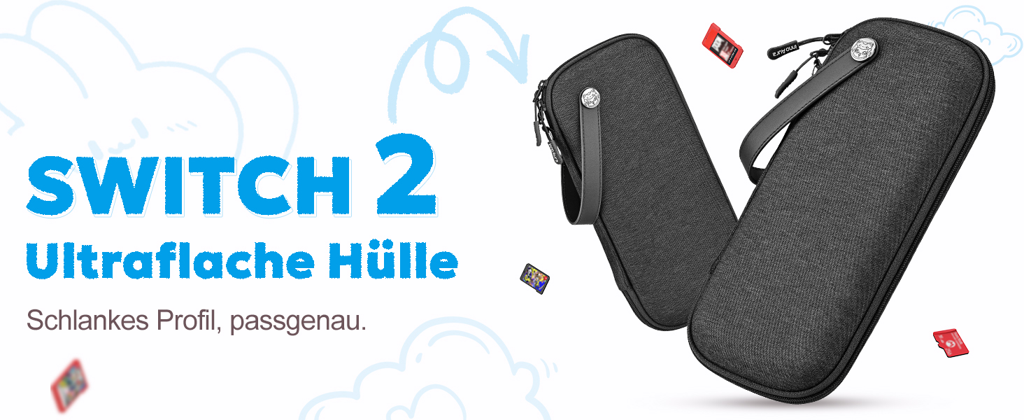 Чохол InnoAura Switch 2: Водонепроникний, ударостійкий, з відділенням для AirTag, фіолетовий (для Switch 2 Slim)