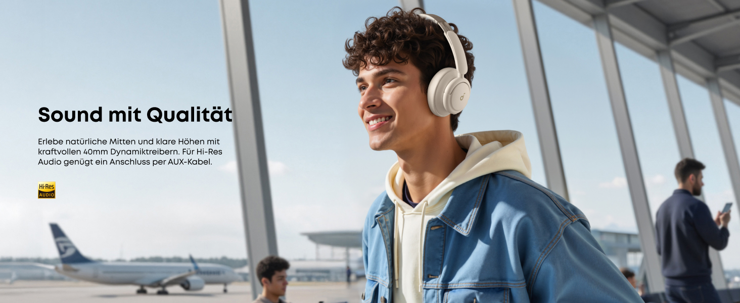Soundcore Q30 навушники Bluetooth з активним шумозаглушенням, Hi-Res звук, 40 годин роботи, підтримка 2 пристроїв