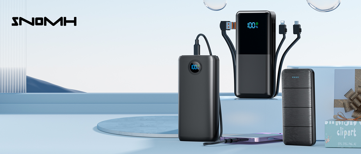 Потужний Power Bank 27000mAh 22.5W з підтримкою PD 3.0 та QC 4.0, зовнішній акумулятор USB-C зі швидкою зарядкою та LED-дисплеєм для iPhone, Samsung, iPad та смартфонів