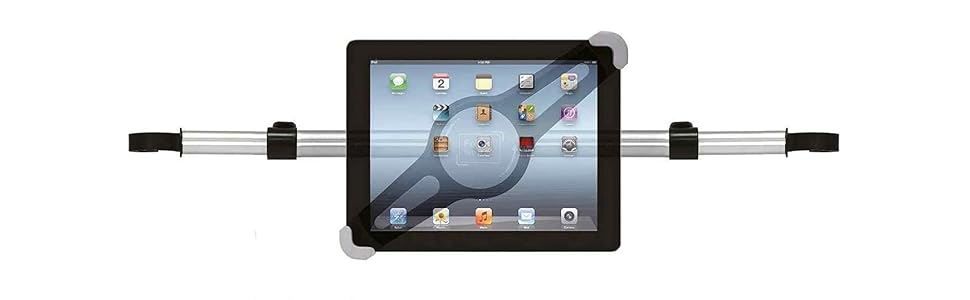 Утримувач для планшета в авто, кріплення на спинку сидіння, 9.5-14.5 дюймів, сумісний з iPad, iPad Pro, Switch, Galaxy