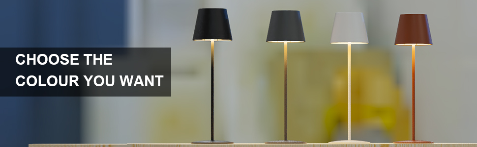 Бездротова LED-лампа MALUX з диммуванням та 8 кольорами, RGB, металева, акумуляторна, IP54, для дому та саду, сіра