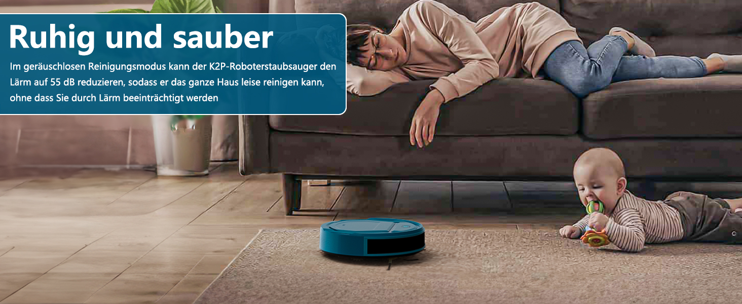 Робот-пилосос OKP, 3000Pa, з Wi-Fi, керуванням через додаток/Alexa, для шерсті тварин, килимів та твердих підлог, самостійна зарядка, K2P