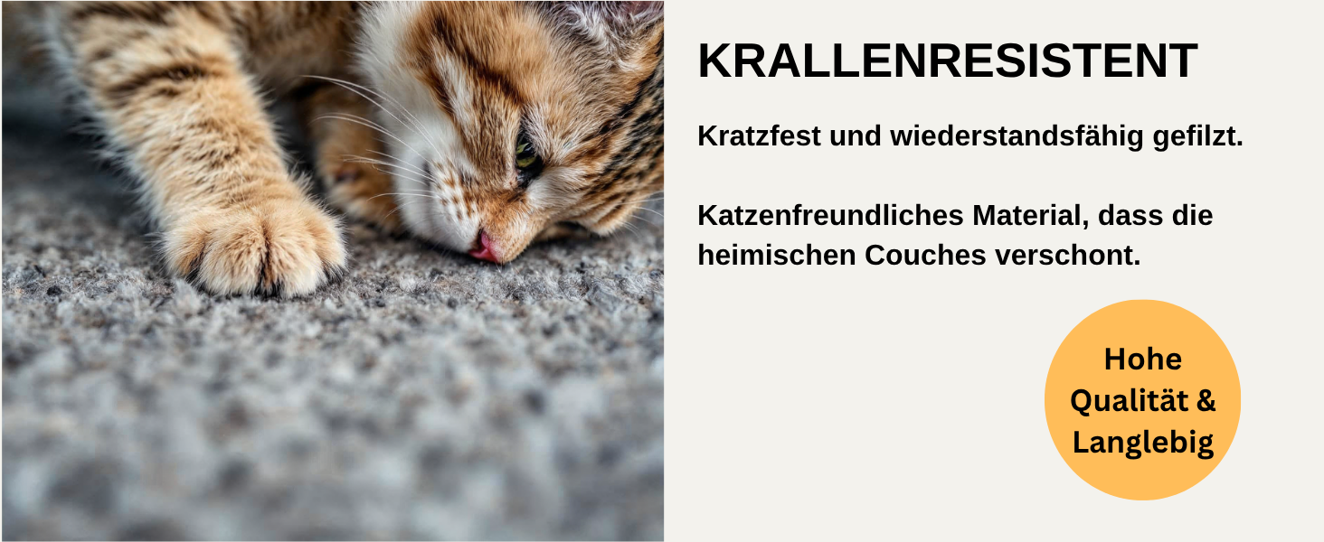 Кігтечка-будиночок для котів XL з ромні вовни - м'яке та комфортне ліжко для котів, 3 кольори, сірий