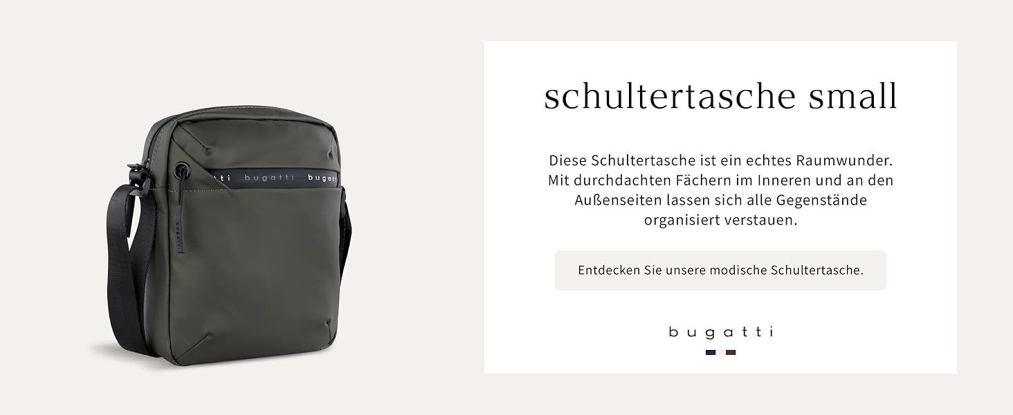 Чоловіча поясна сумка Bugatti Blanc Bauchtasche - для подорожей, повсякденного використання та спорту, блакитна