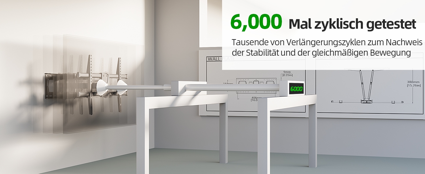 Настінний кріплення для телевізора USX-MOUNT з регулюванням, поворотний та нахильний, для телевізорів та моніторів, VESA 400x400, до 35 кг (42-82 дюйми)