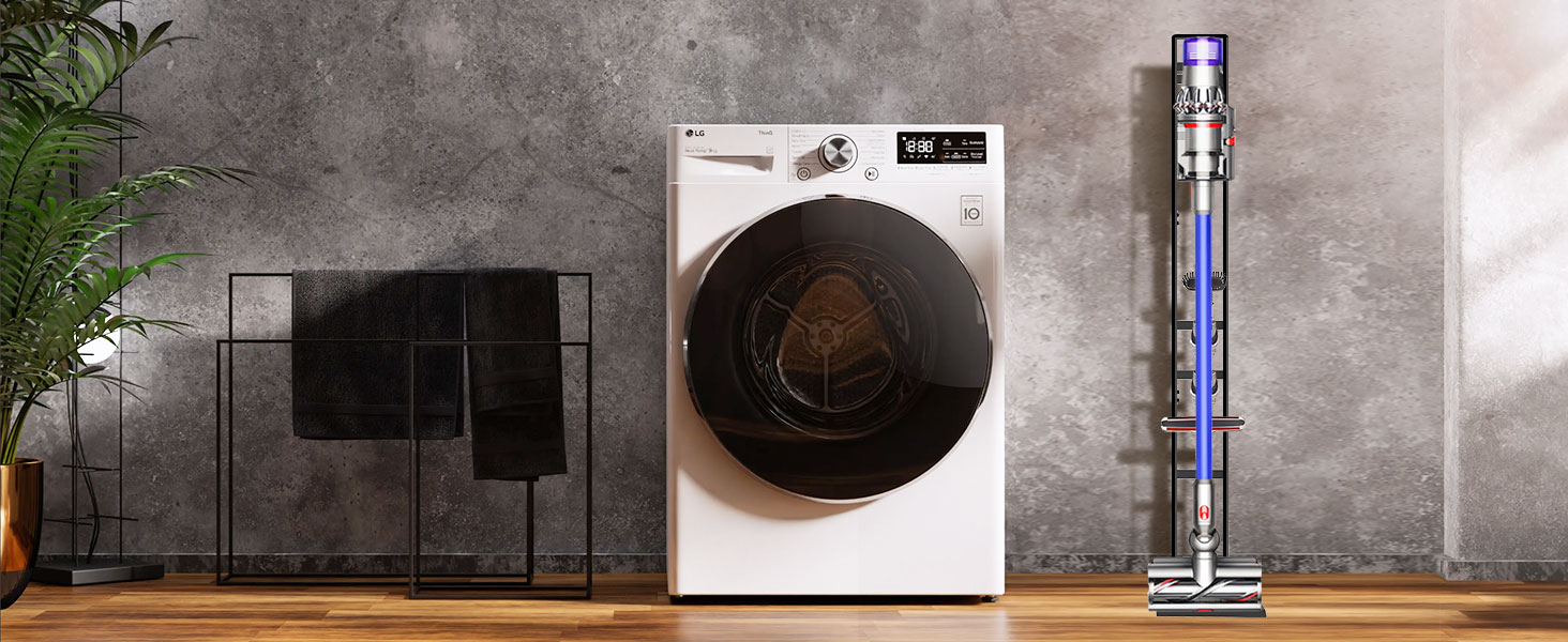 Підставка для пилососа OUTBROS сумісна з Dyson Gen5 V15s V15 V12 Slim V11 V10 V8 V7 V6, металева, без свердління, чорна
