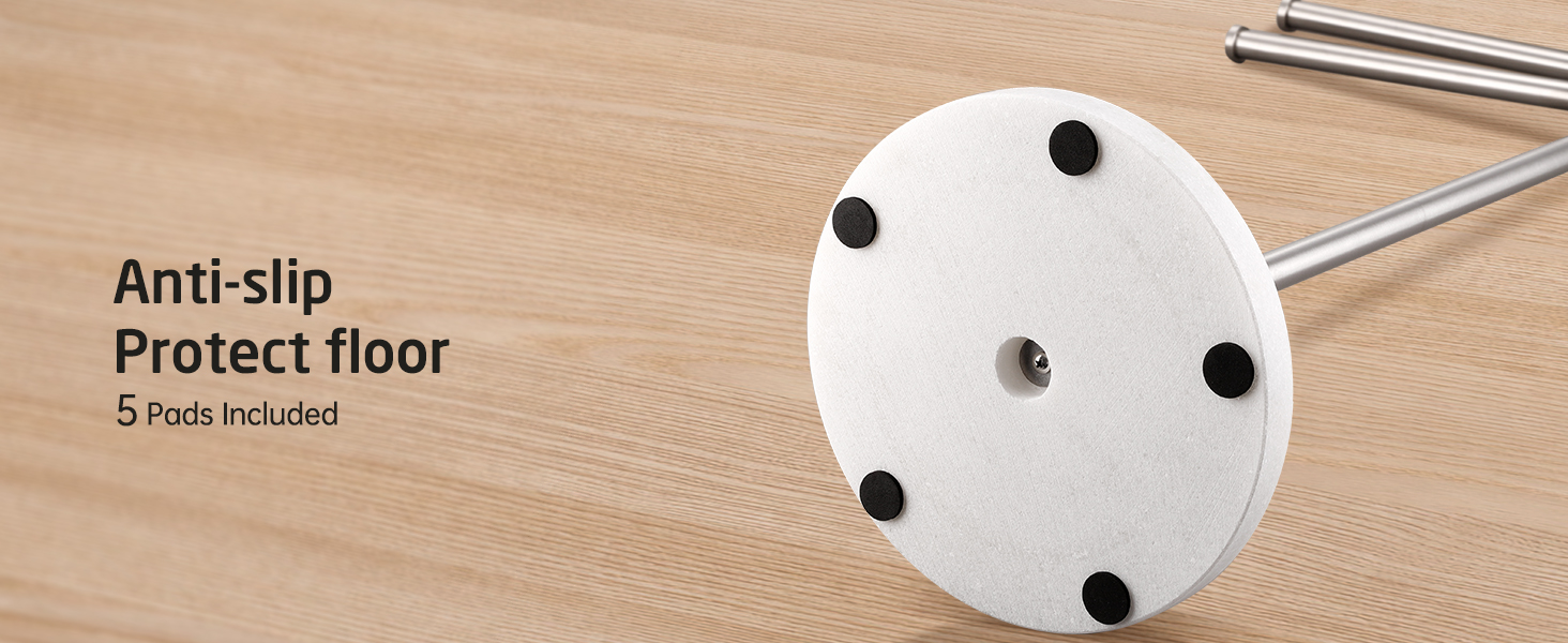 Підставка для рушників KES Gold, підлого типу, з нержавіючої сталі 18/8, з мамарморовою основою, BTH219-BZ, щітка, золота (2-х ярусна)