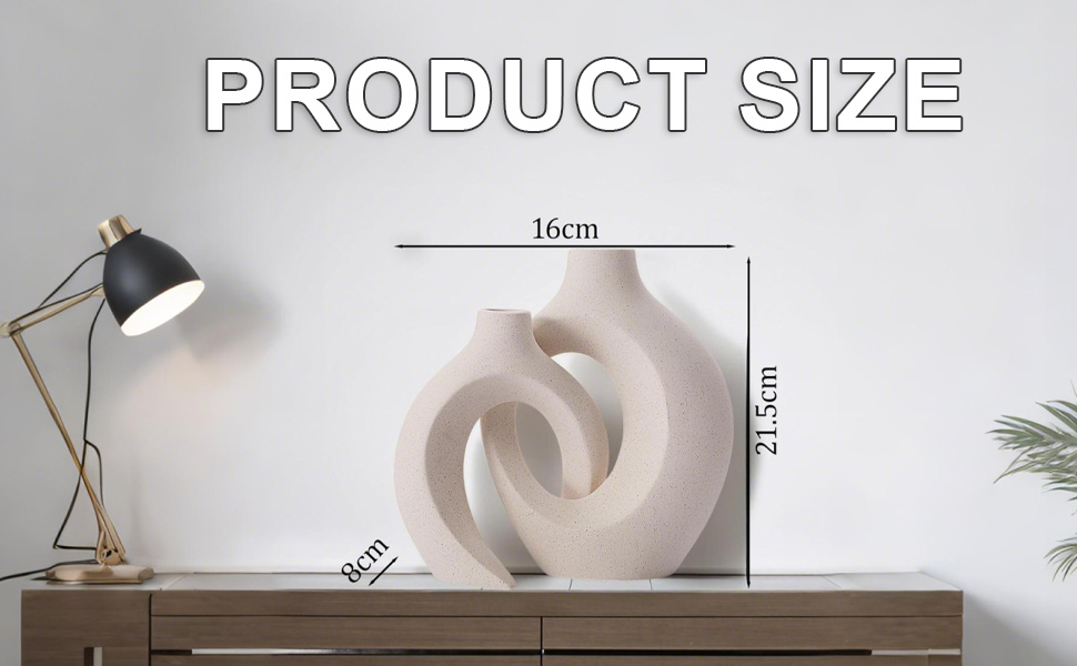 Керамічна ваза для квітів: стильна ваза в скандинавському стилі для дому, декор для вітальні та спальні