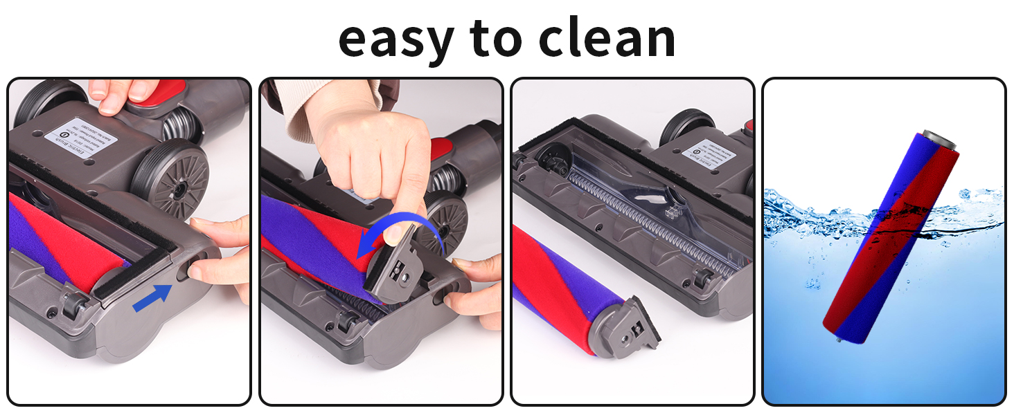 М'яка щітка-насадка для пилососів Dyson V7 V8 V10 V11 V15 - Оригінальна заміна, для твердих підлог (паркет, ламінат, плитка)