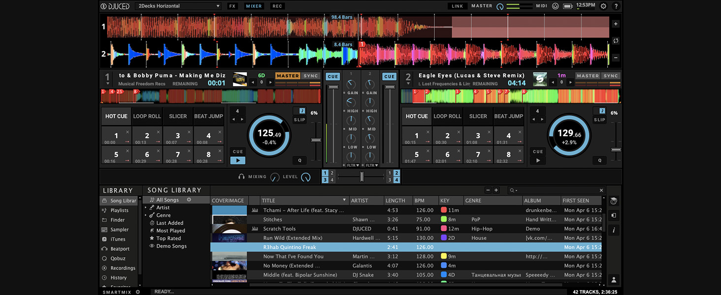 DJ контролер Hercules DJControl Inpulse 300 MK2 – 2 деки, 16 педів, вбудована звукова карта