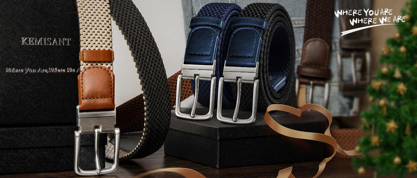 Жгутний ремінь KEMISANT для чоловіків та жінок, 2 шт. Еластичний, тканинний, 35 мм, регульований, бежевий/античний синій