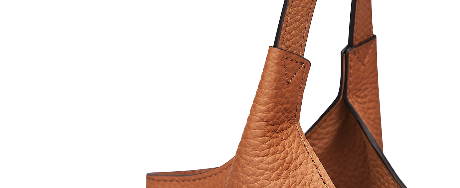 Шкіряна сумка-шопер Cnoles для жінок, велика сумка-тоут на плече для офісу, школи, покупок, коричнева 39x12x28.5 см