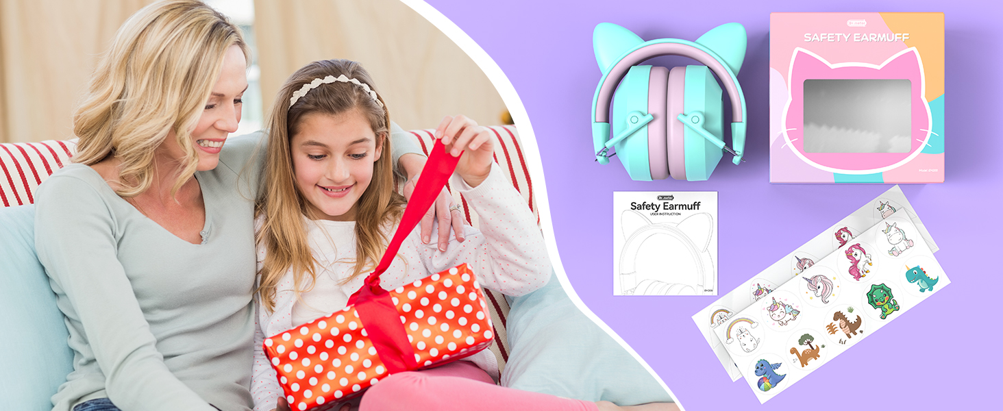 Навушники захисні дитячі Dr.meter SNR 32dB, зелені - для аутистів, концертів, авіашоу