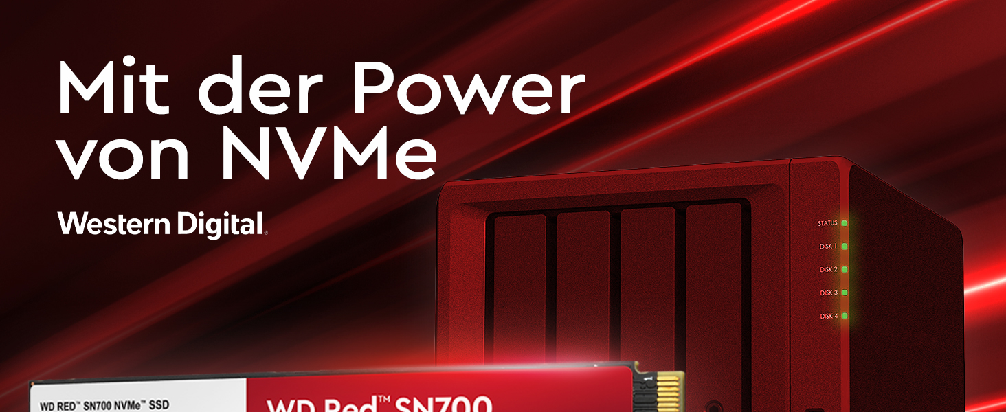 WD Red SN700 1TB NVMe SSD для NAS: Швидкий SSD M.2 з PCIe/NVMe інтерфейсом