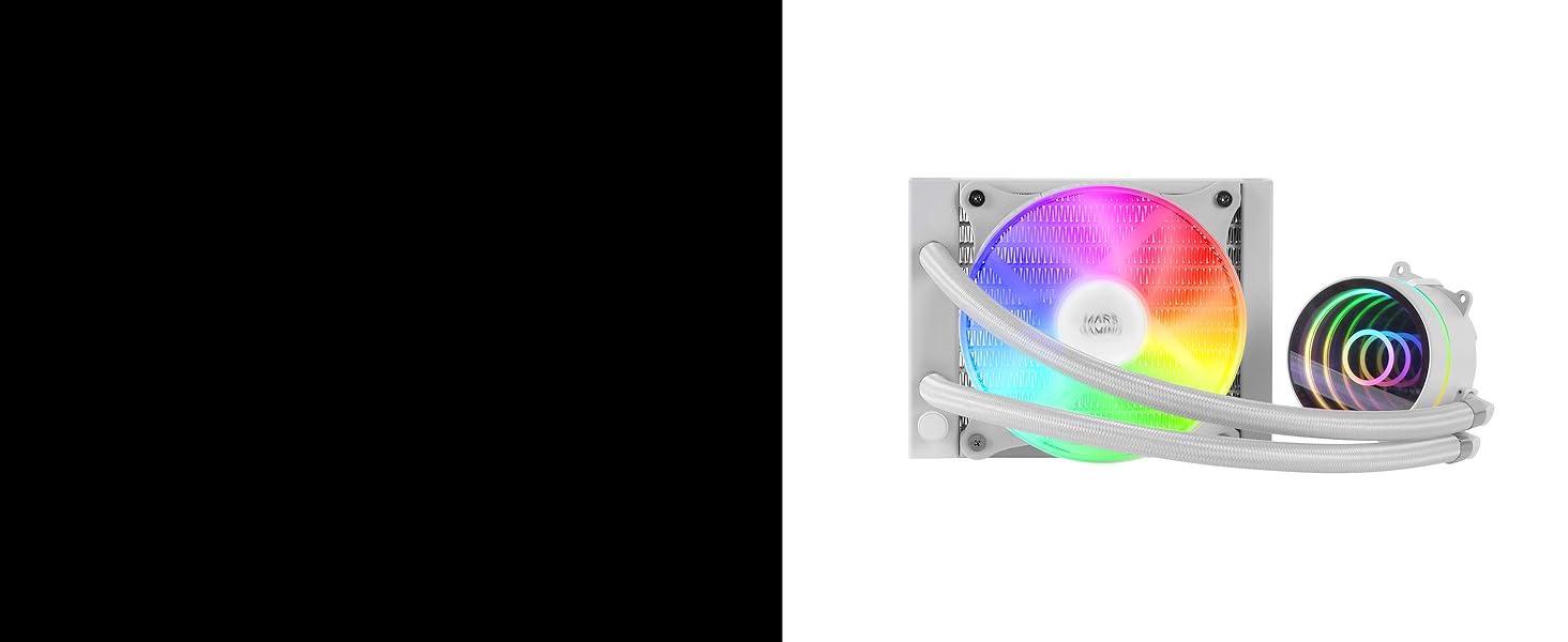 Система водяного охолодження Mars Gaming ML-ONE120 Rosa для CPU, 200W, RGB, тиха вентиляція