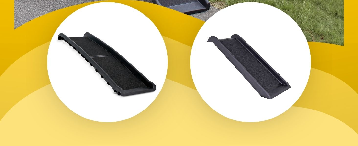 Рампа для собак Lionto до 90 кг, чорна, 156x40 см - навантажувальні бортики багажника, з антиковзким покриттям, для здоров'я суглобів