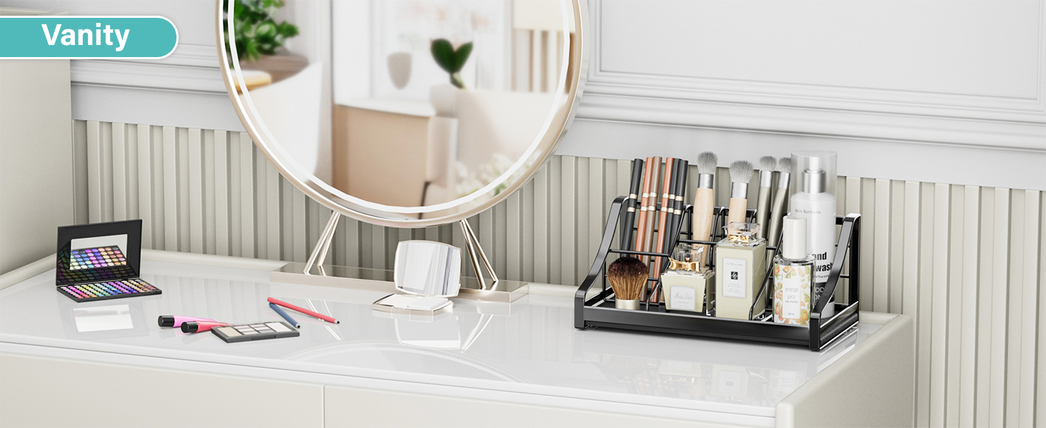 Toothbrush Holder, Quick-Drying Organizer – Bathroom Countertop Organizer, Kids, Electric Toothbrush Toothpaste Holder – 7 Compartments, Bathroom Vanity, Accessories, Storage