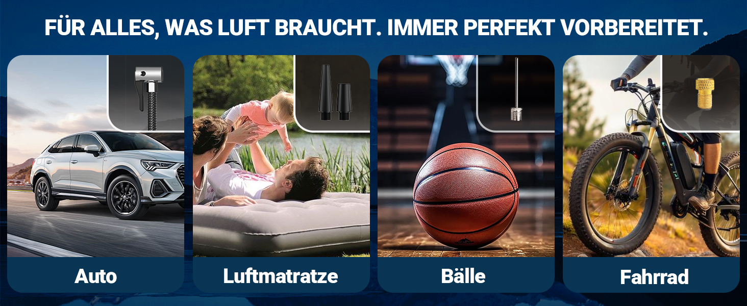 Powerbank для автомобіля Starthilfe 7000A з компресором 150PSI, 12V, до 10L дизеля, QC3.0, LCD, ліхтарик