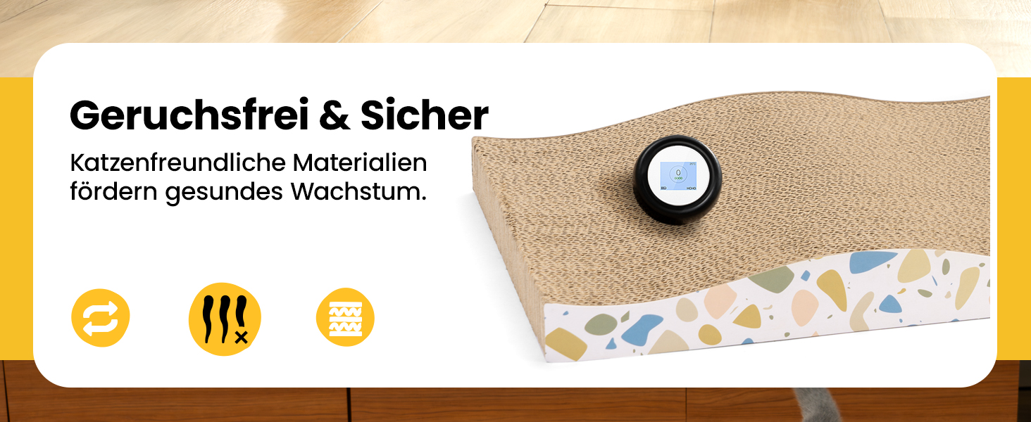 Кігтеточка для котів з коробкою та 4 змінними шарами з картону - велика кігтеточка з міцного гофрокартону, двосторонні шари для дряпання з наклейками DIY - місце для відпочинку котів у квартирі, захист меблів. Велика коробка для котів + 4 кігтеточки + наклейки