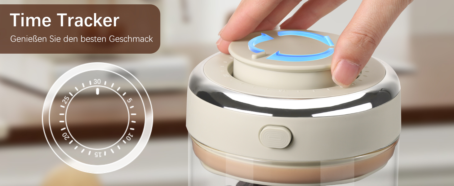 Герметичний контейнер для кави з нержавіючої сталі, 1.7L, з клапаном та індикатором дати, прозорий, для кавових зерен, горіхів, какао, чаю. HK006-01