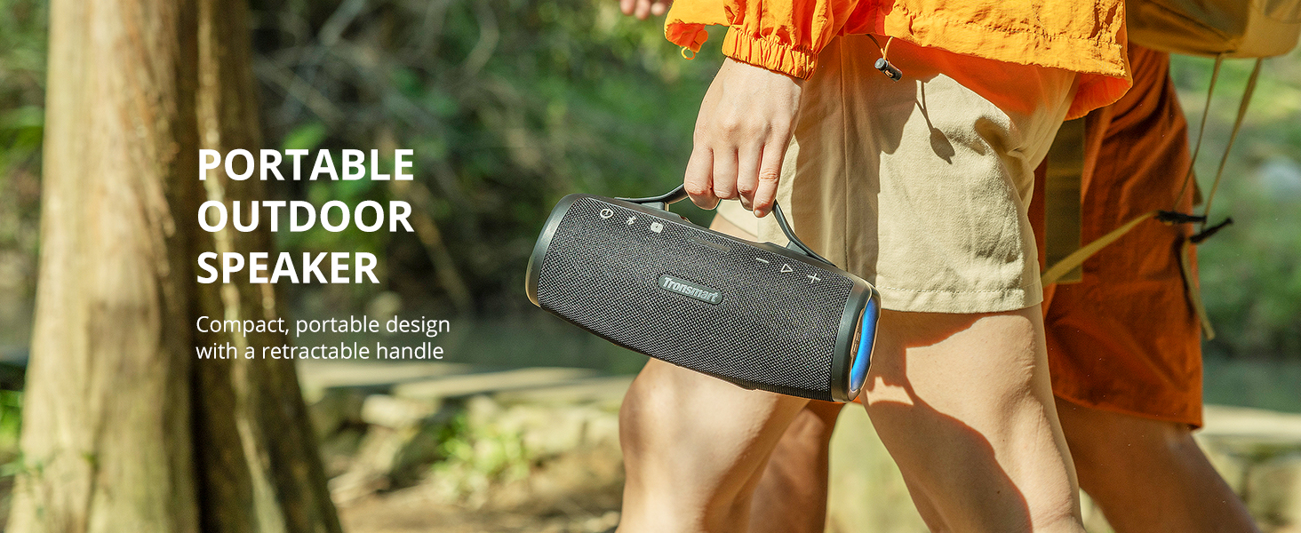 Tronsmart Mirtune S100: Bluetooth колонка водонепроникна IPX7, 20 год, для пляжу та вечірок (Чорна)