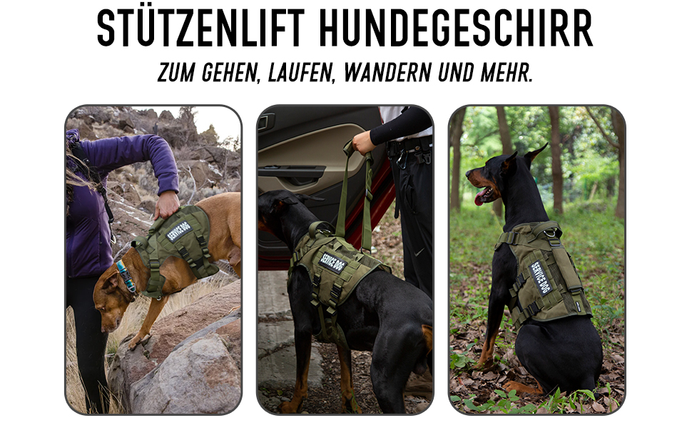 Тактичне обіднє повід для собак, навантажувальне обіднє повід для середніх та великих собак, дихаюча сітка, регульоване обіднє повід для службових собак з металевою застібкою 39г для тренувань, прогулянок (Зелений, L(Окружність шиї: 46-63см, Окружність грудей: 61-86см))