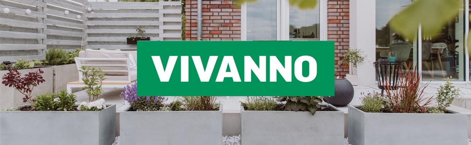 Підсвічник-колона VIVANNO 100 см у бетонному стилі, антрацит, декоративний ліхтар із скляною вставкою