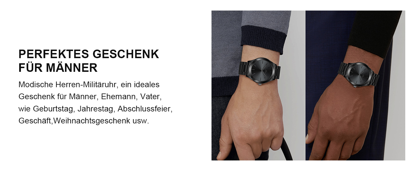 Годинник чоловічий LN LENQIN, водонепроникний, з нержавіючої сталі, кварцовий, аналоговий, чорний. Годинник для чоловіків, стильний аксесуар