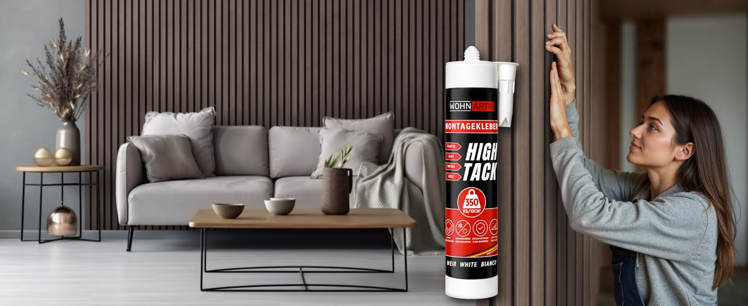 Акустичні настінні панелі SPAZIO Anthrazit 693, 260x54 см (набір 2 шт. 260x27 см), оббивка на фетрі для звукоізоляції