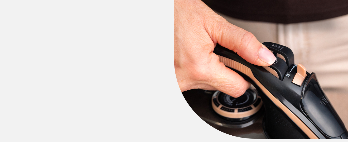 Парове прасування LEHMANN бездротове з базою для зарядки, регулювання температури та 5 програм, керамічна підошва, вертикальний пар, автовимкнення, чорний/рожеве золото