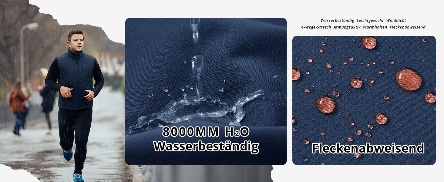 Чоловічий жилет Outdoor Venture з підкладкою, водовідштовхуючий, вітрозахисний, дихаючий. Ідеально для велоспорту, бігу та піших прогулянок (Чорний, M)