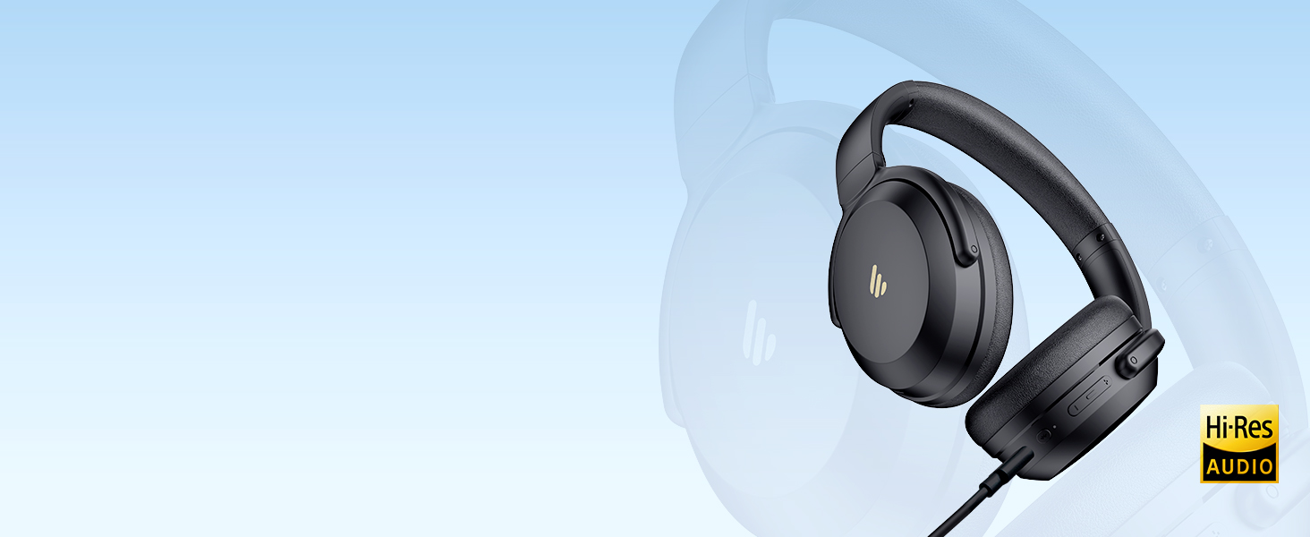 Edifier WH700NB Pro: Бездротові навушники з активним шумозаглушенням (-43dB), Hi-Res Audio, Bluetooth V5.4, AI-дзвінки, швидка зарядка, складні - Чорний