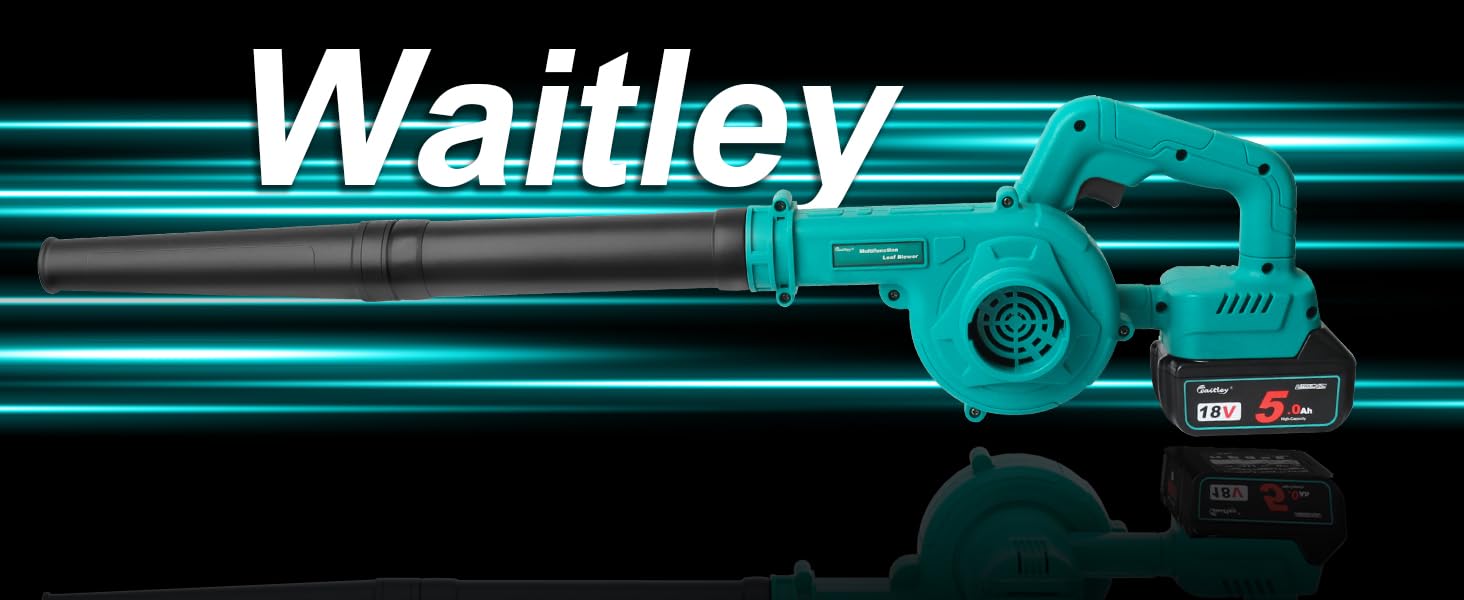 Акумуляторний повітродув Waitley для Makita 18V, 169 км/год, регулювання швидкості, без акумулятора і зарядки