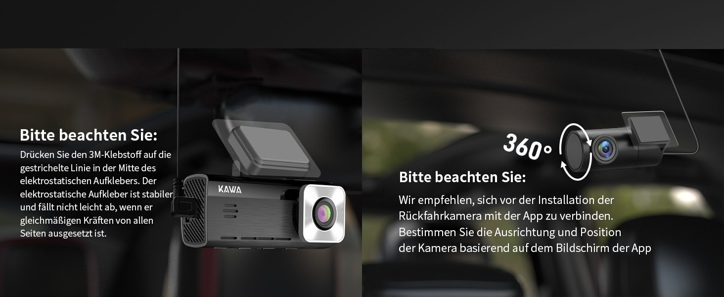 Відеореєстратор KAWA 4K Dual з GPS, WiFi, IPS екраном та 64GB SD-картою