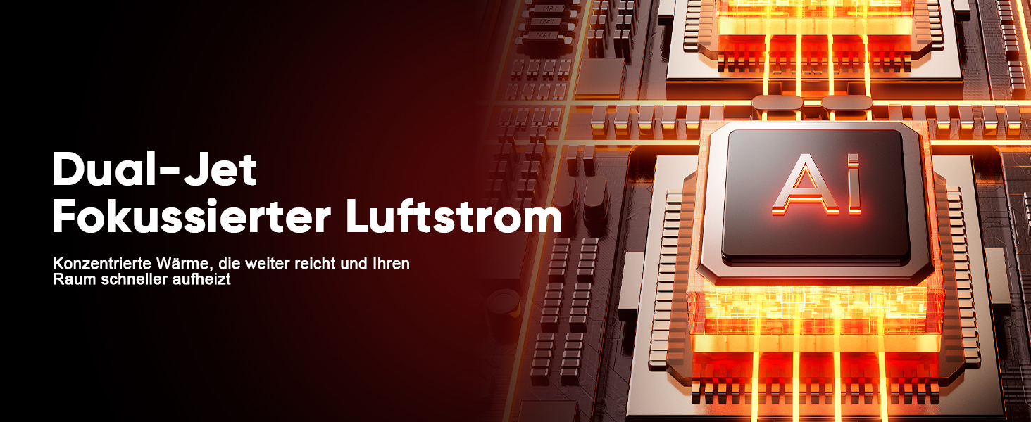 Розумний обігрівач з функцією охолодження, 1800W, WiFi, керування через додаток/Alexa/Google Assistant, для дому, офісу, спальні, чорний
