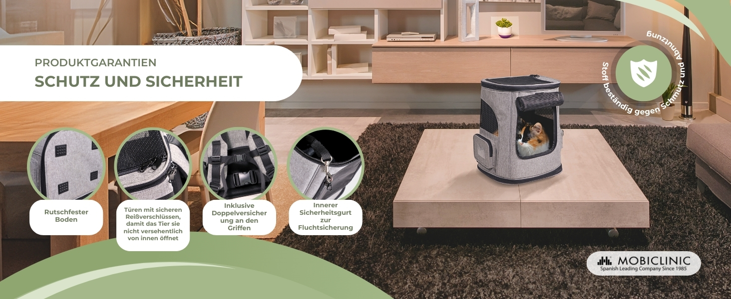 Рюкзак для котів та собак Mobiclinic® Pets Thor, сучасний, складний, з сітчастими вікнами, аксесуарами, подвійними ручками, регульований, 30x25x40 см