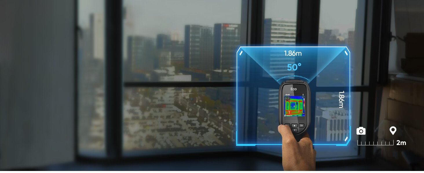 Тепловізор HIKMICRO SuperIR 240x240 з лазерним покажчиком, -20°C до 550°C, 25 Hz, компактний