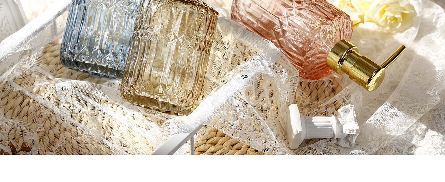 Скляний дозатор для рідкого мила YunNasi: для кухні, ванної, пральні (зелений)