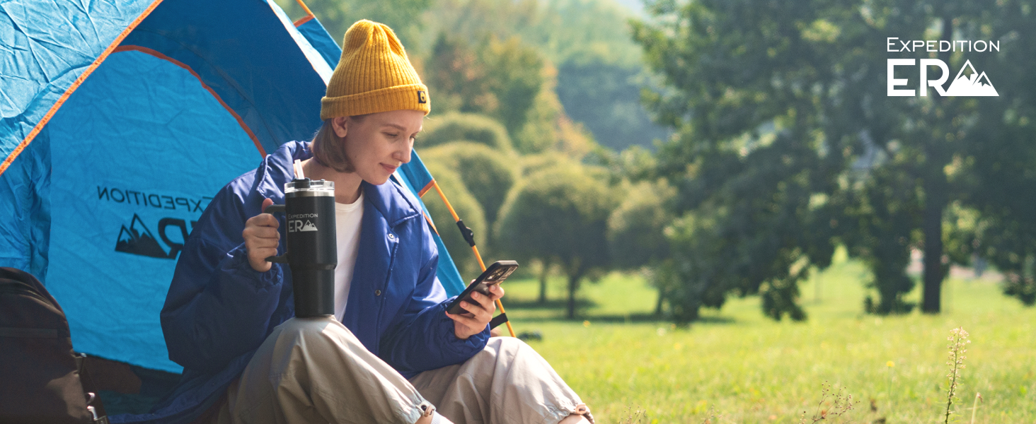 Термокружка з трубочкою 880 мл - ізольована термокружка з кришкою та ручкою, нержавіюча сталь, 30oz, Tumbler, для кави, подорожей, XXL (Блакитний)