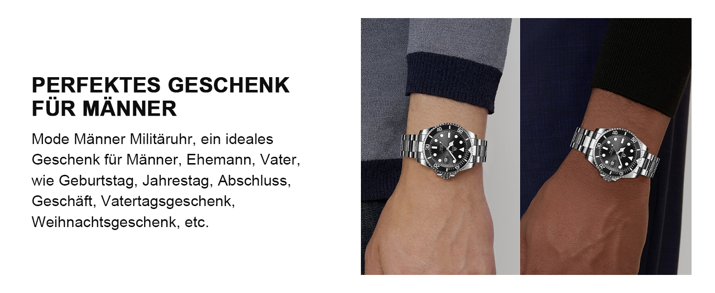 Годинник чоловічий LENQIN з нержавіючої сталі, водонепроникні, аналогові, кварцові, з датою, світні, модні, повсякденні годинники для чоловіків, срібно-чорний