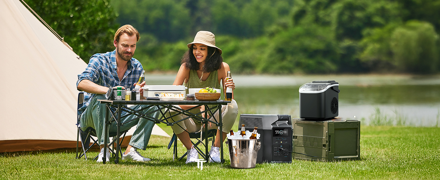 Машина для приготування льоду Eiswürfelmaschine Klein: портативна, 12 кг/24 год, 8 кубиків за 6 хв, 2 розміри, самоочищення для дому, кухні, кемпінгу, вечірки, RV